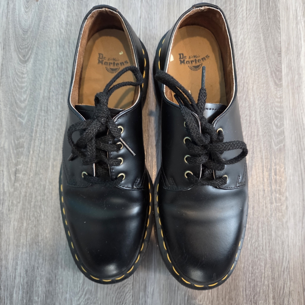 Dr. Martens Smiths Black Leather Oxfords
